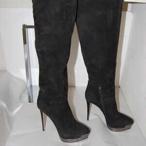 40/US9❤️ LE SILLA ITALY SUEDE LEATHER PLATFORM OVER KNEE HIGH HEELS TALL BOOTS